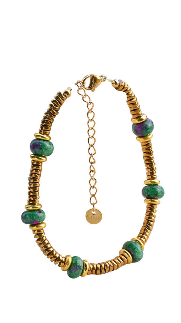 Armband disky green