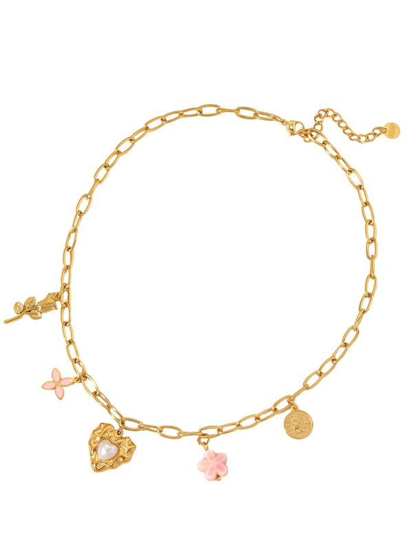 Bedelketting pink love