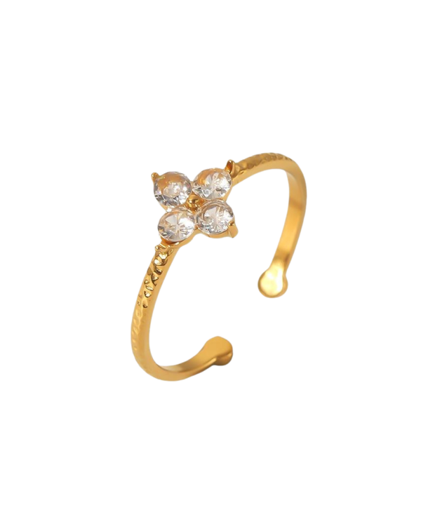 Ring zirkoon klaver