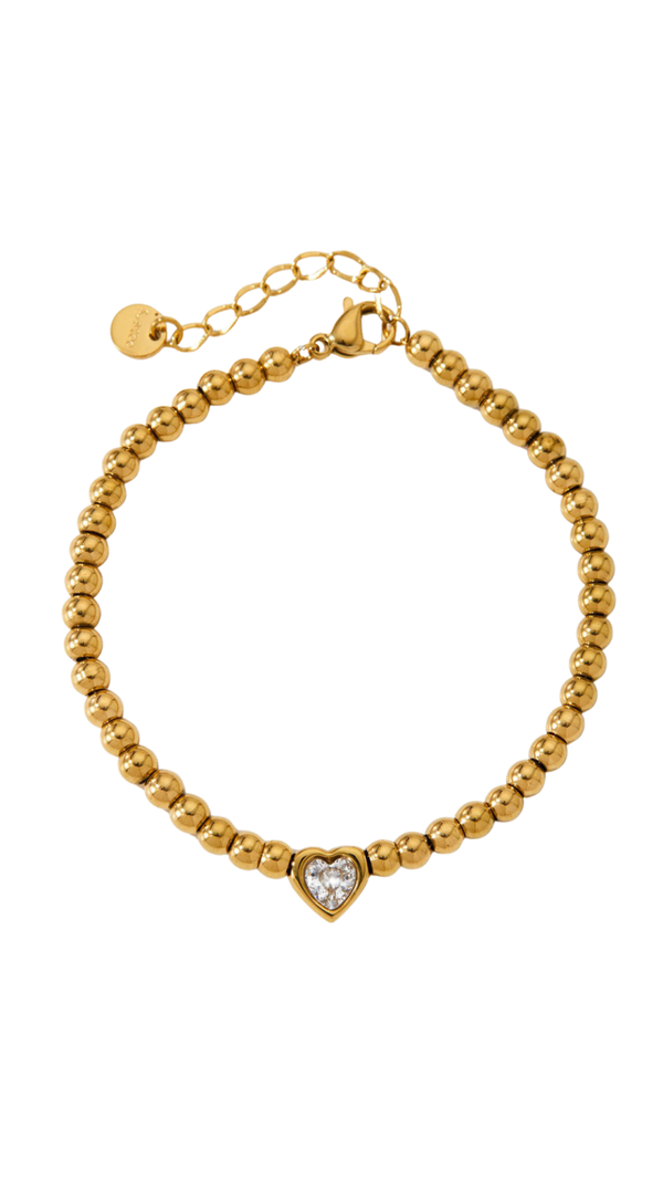 Armband love bead goud