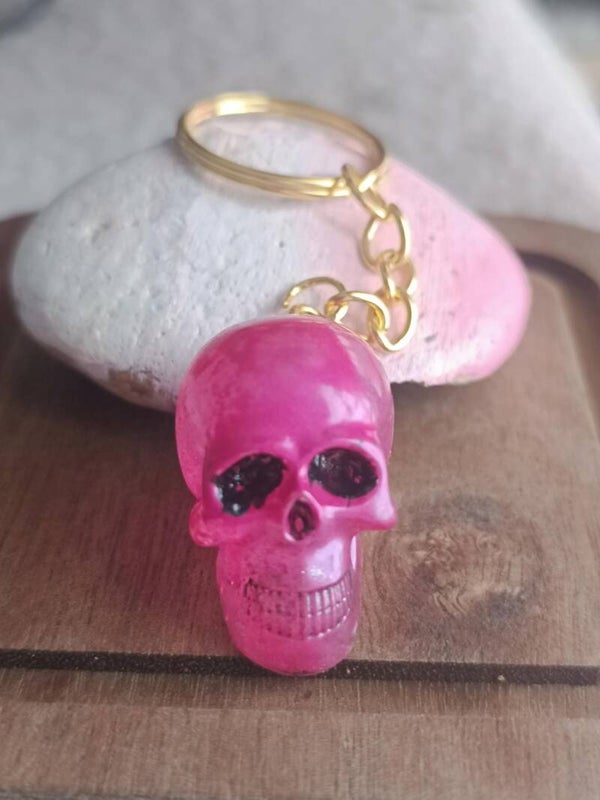 Scull Doodshoofd sleutelhanger in verschillende kleuren