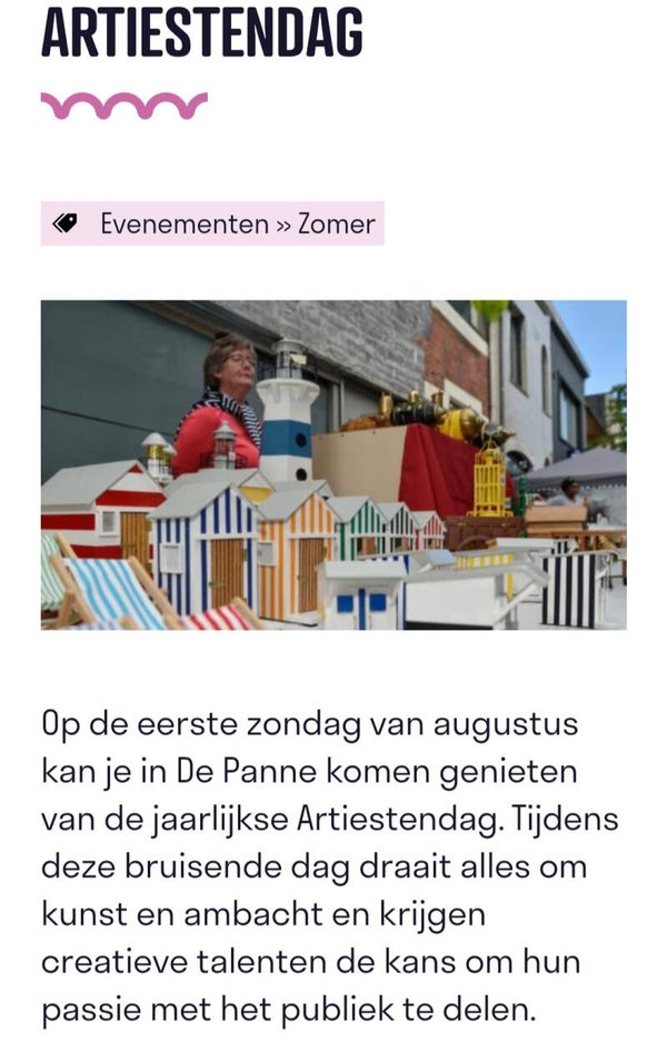Artiestendag De Panne