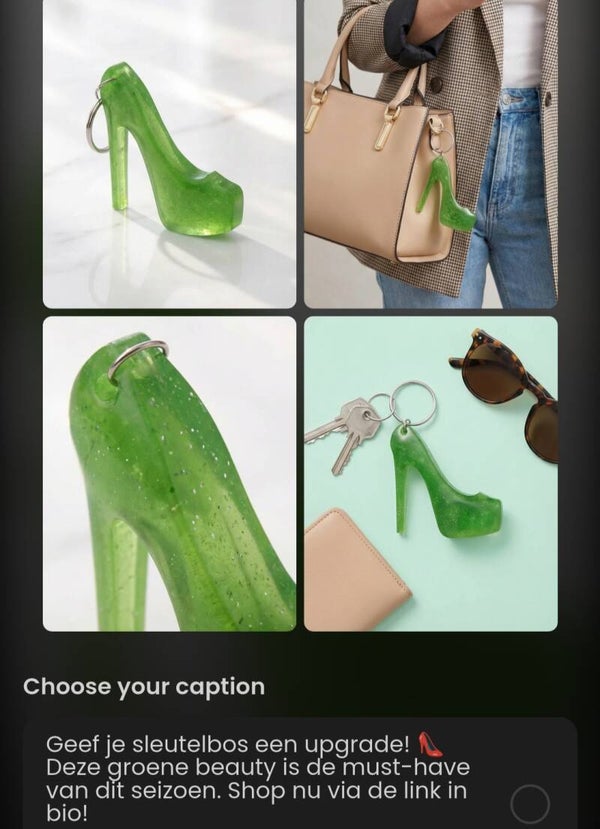 Handtas hanger schoen