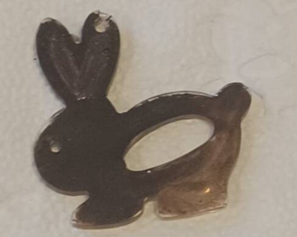 Huppelend Konijn hanger met ketting