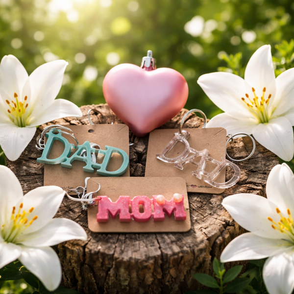Mam en Dad sleutelhanger