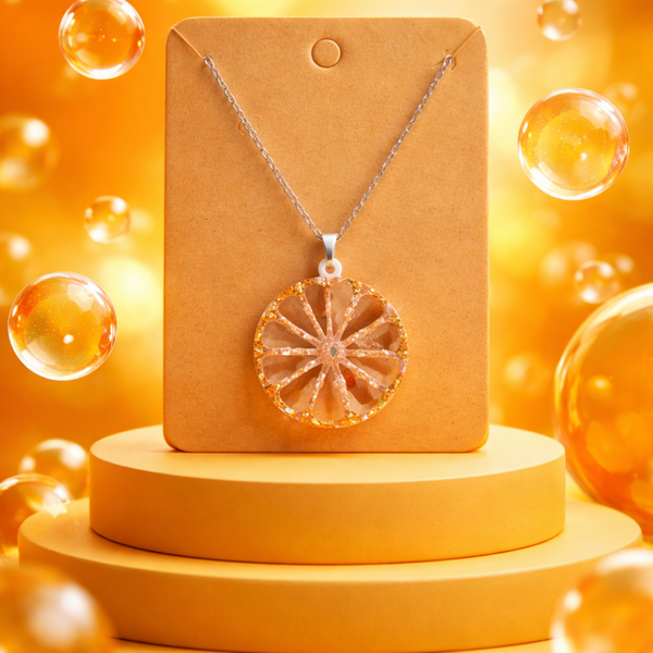Ketting plus Hanger sinaasappelschijf LIMITED EDITION
