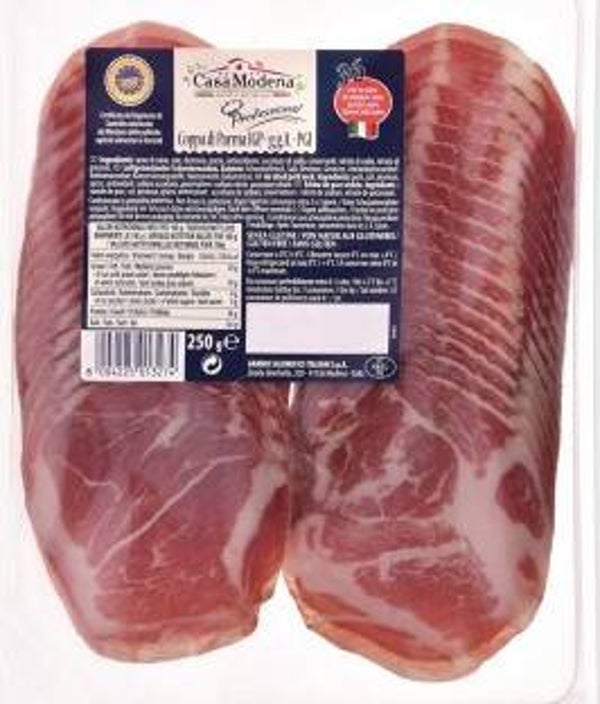 COPPA DI PARMA IGP 250GRS barquette de 36 tranches