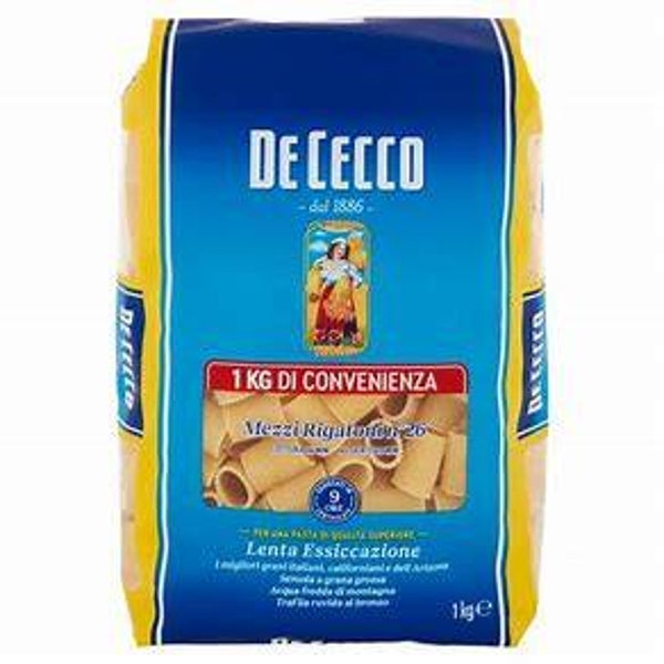 MEZZI RIGATONI N26 DE CECCO 1KG