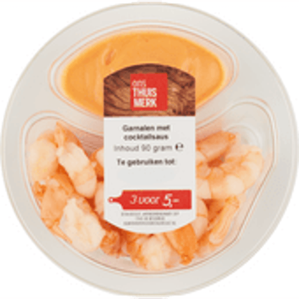 garnalen met cocktailsaus