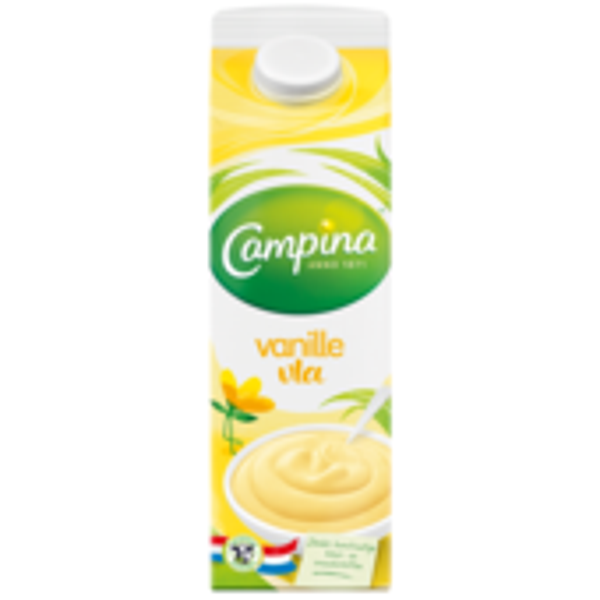 campina, vanille vla, liter