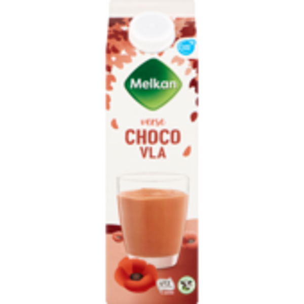 melkan, chocolade vla liter