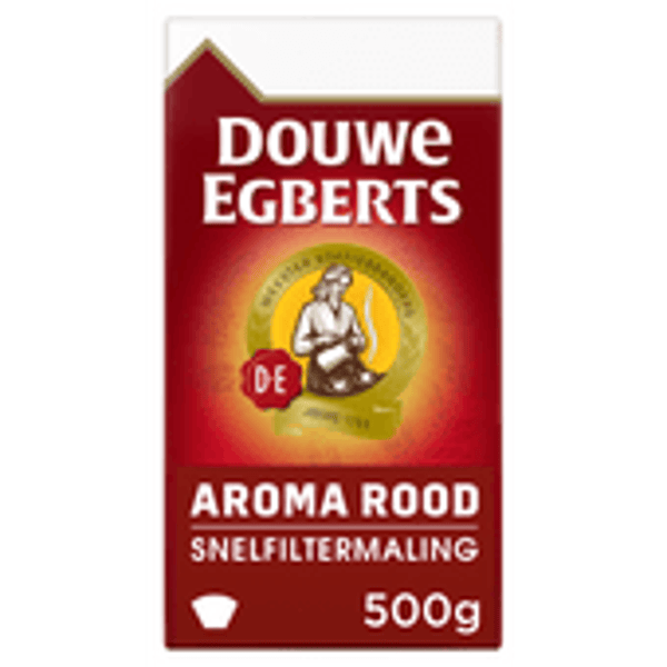 d.e. koffie aroma rood snelfilter 500 gram