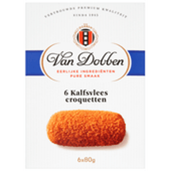 van dobben kalfsvleeskroketten 6 stuks