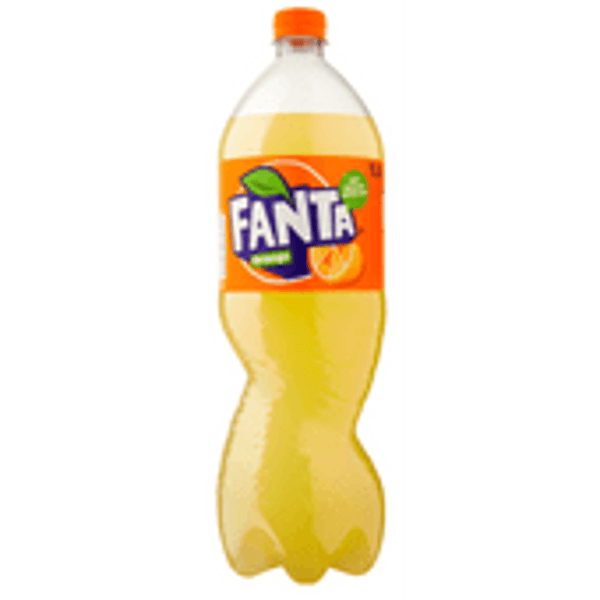 fanta, orange regular, 1.5 liter
