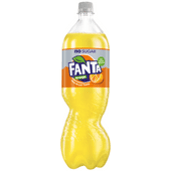 fanta, orange no sugar, 1.5 liter