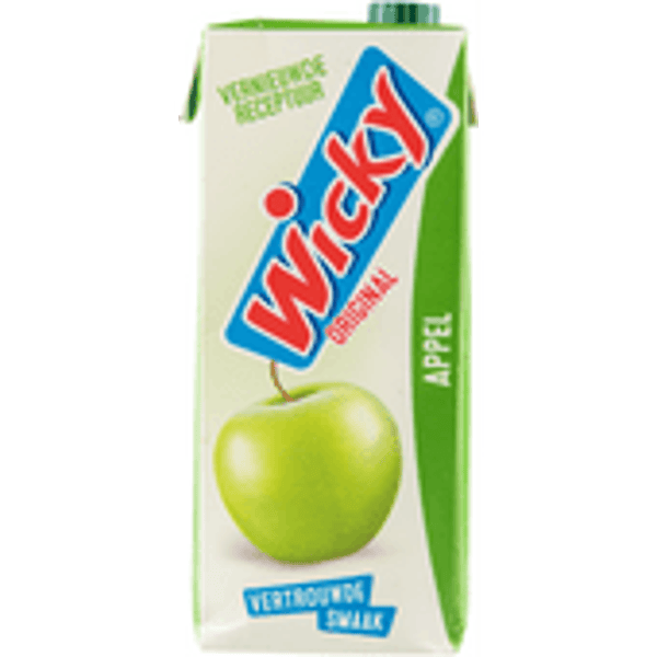 wicky fruitdrink, appel, pak 1.5 liter