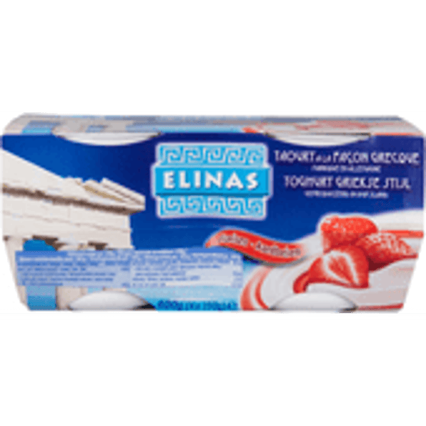 elinas yoghurt griekse stijl aardbei 4 stuks