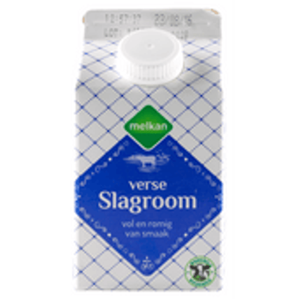 melkan verse slagroom 35 % vet, 500 ml