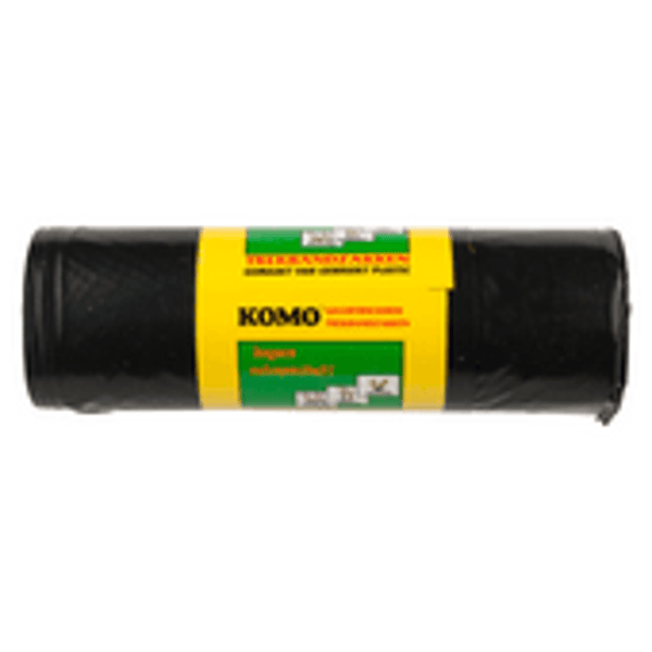 komo afvalzakken 60 liter met trekband 15 stuks