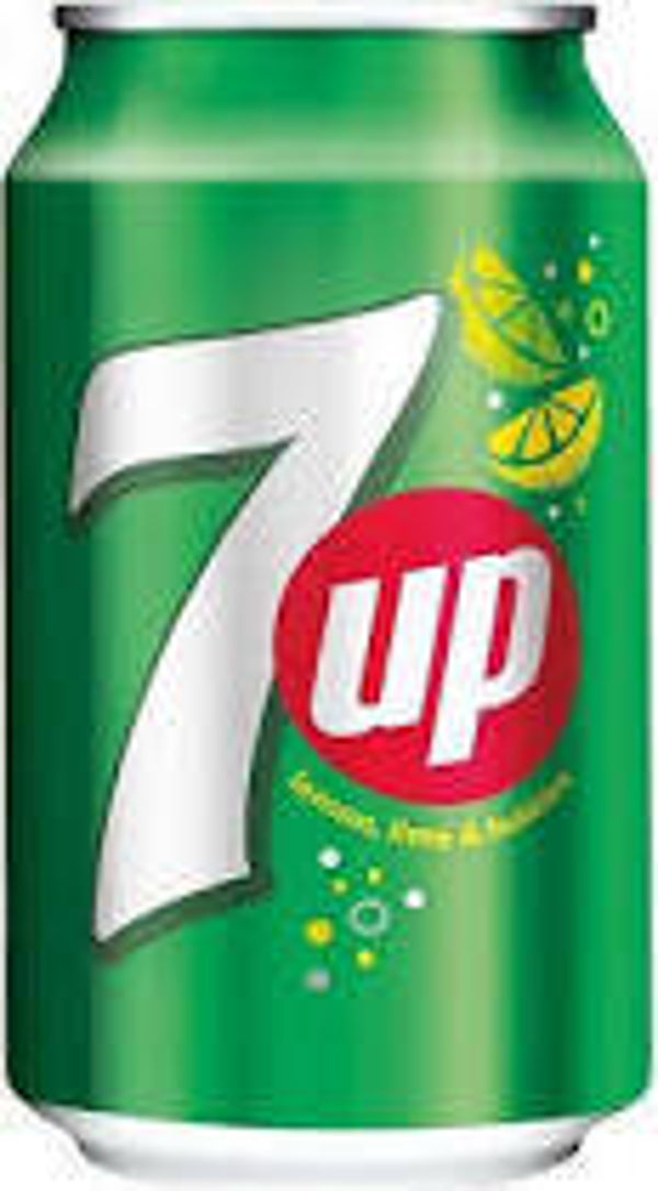 7-up regular, 33 cl, per blik