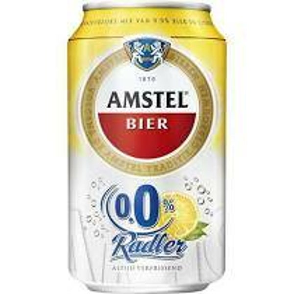 blik amstel radler 0% citroen, 33 cl per blik