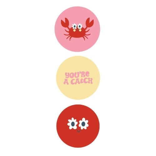 Kado Design Stickers Crabs 50mm (10 stuks)