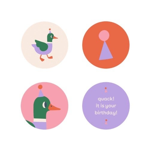 Kado Design Stickers Ducks 50mm (10 stuks)