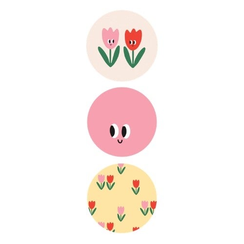 Kado Design Stickers Tulips 50mm (10 stuks)