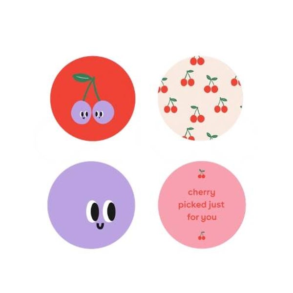 Kado Design Stickers Cherries 50mm (10 stuks)