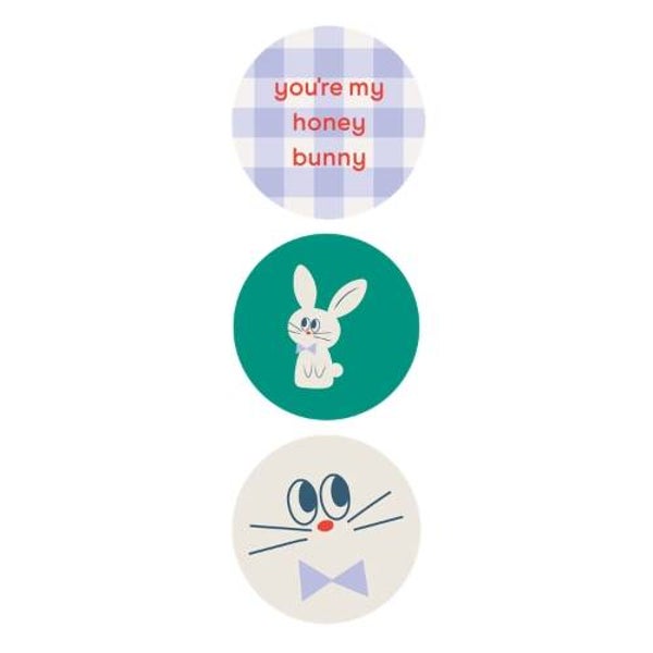 Kado Design Stickers You're my honey bunny 50mm (10 stuks)