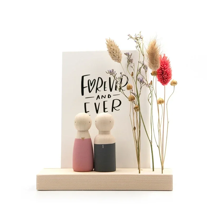 Sweet Petite Jolie BASIC Houten standaard quote & droogbloemen