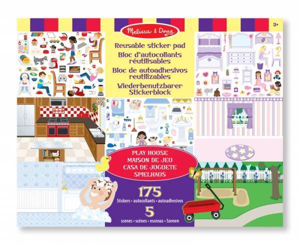 Melissa & Doug Herbruikbaar Stickerboek Poppenhuis