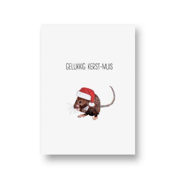 Lots of lo opa muis kaart - Gelukkig kerst-muis