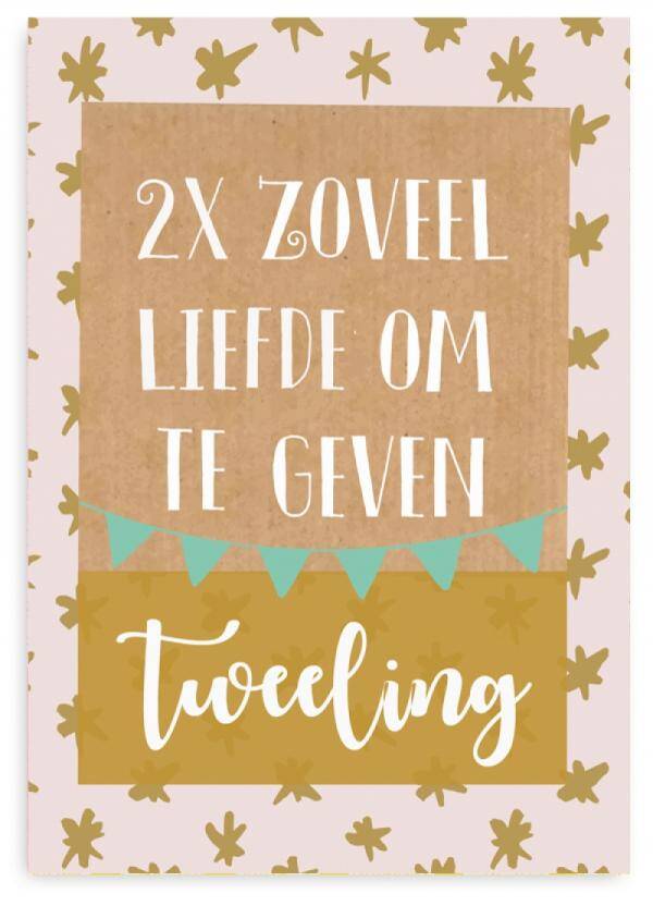 Pepermints Kaart "Tweeling"