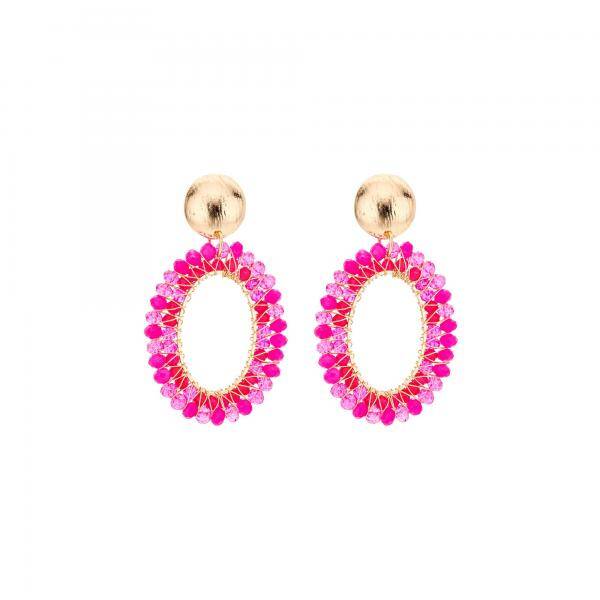 Biba Oorbellen Fuchsia