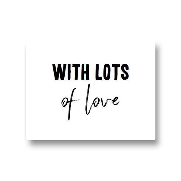 Stickers - With lots of love (10 stuks)