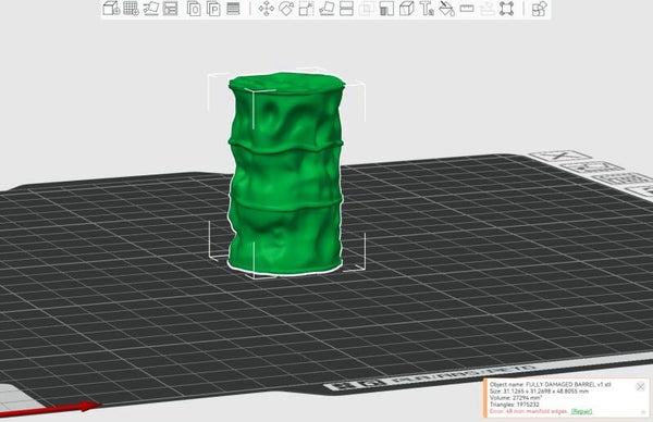 FD 3D DAMAGED BARREL v1