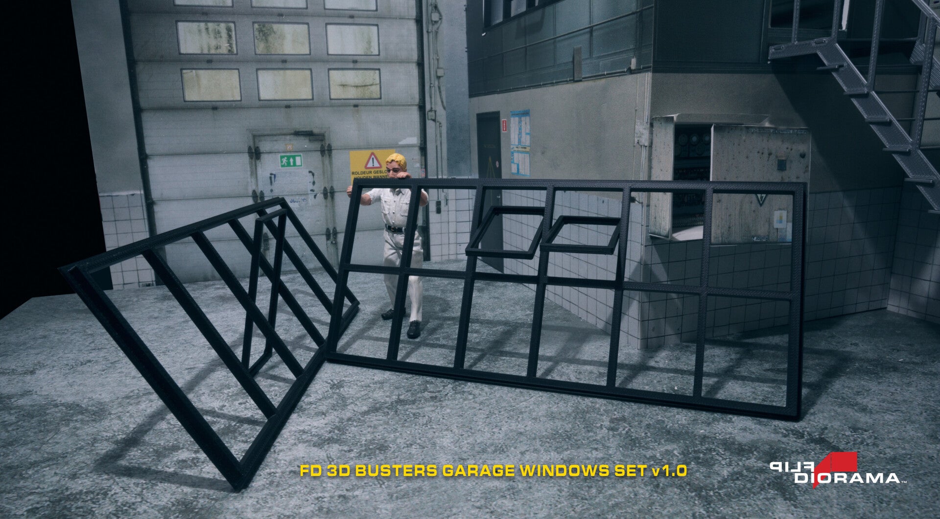FD 3D BUSTERS GARAGE WINDOW SET v1.0
