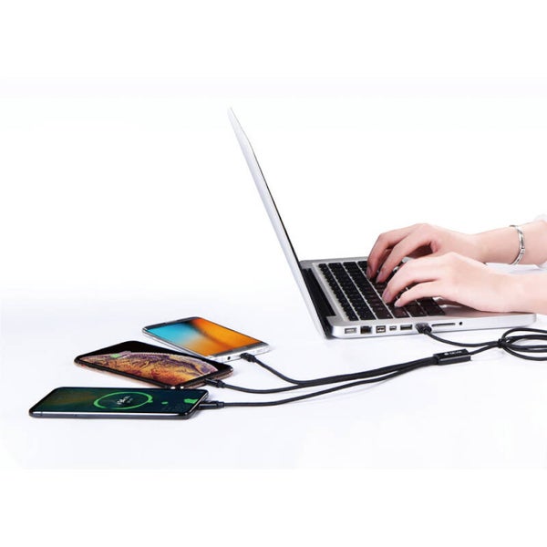 Devia 3 in 1 USB Kabel 3A 1.2m