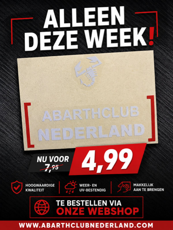 Club sticker NIEUW