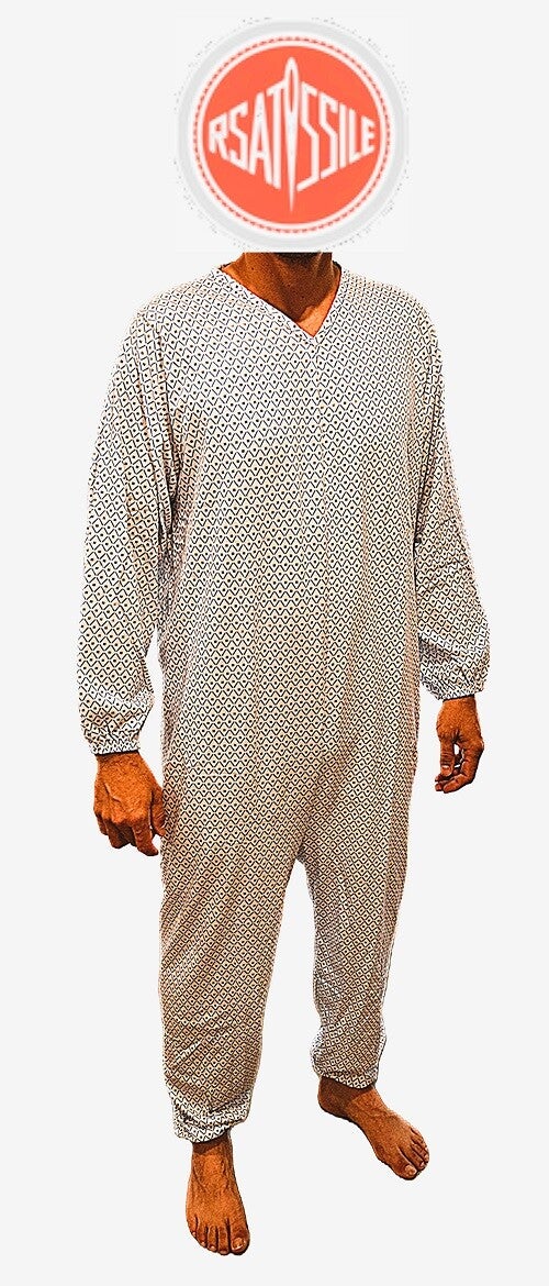 Pigiami anti-manipolazione , sanitario da uomo in cotone fantasie assortite