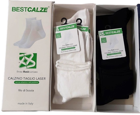 Calza Donna corta TAGLIO VIVO senza elastico sul polsino