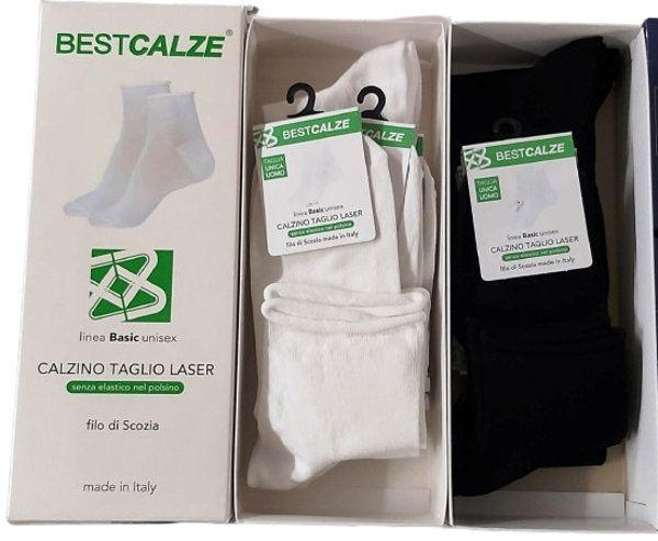 Calza Donna corta TAGLIO VIVO senza elastico sul polsino