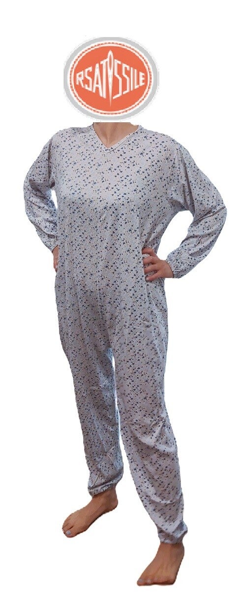 Pigiami anti-manipolazione , sanitario da donna in cotone fantasie assortite