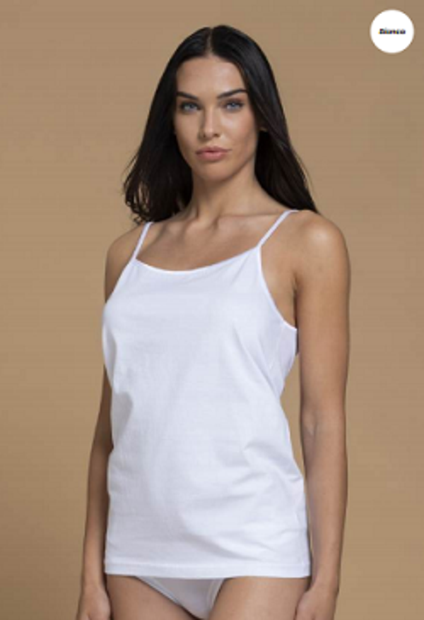 Canotta spalla stretta bordata 100% cotone MADE IN ITALY KC208