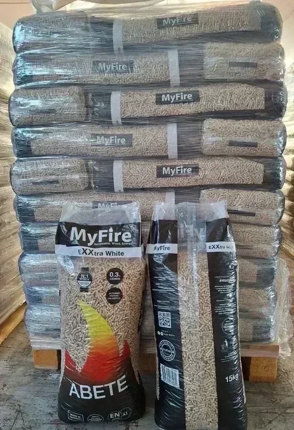 OFFERTA 1 BANCALI PELLET MY FIRE EXTRAWHITE BANCALE DA 72 SACCHI