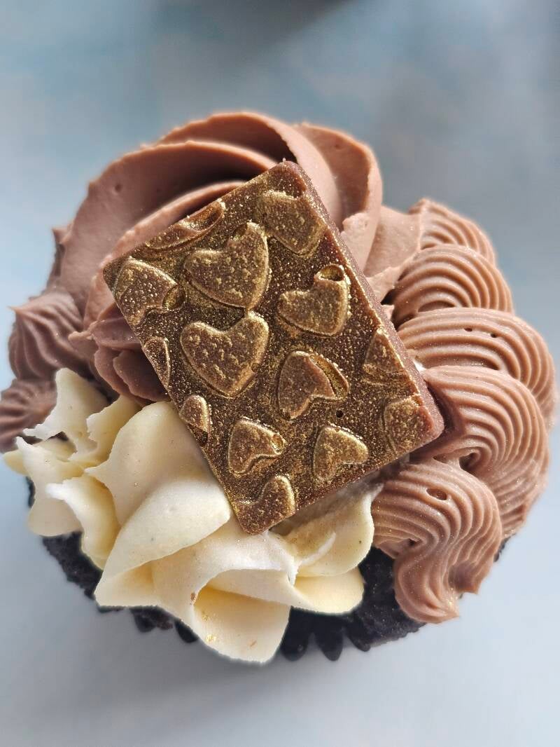Vegan Choc Mayo with coffee ganache and Oreo filling