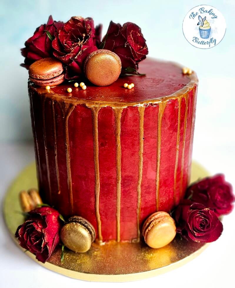 Red &amp; Gold (Choc) - 8" - £120 