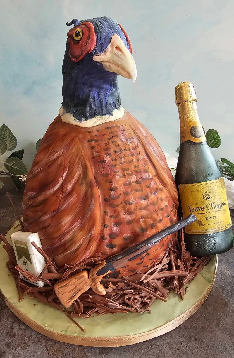 Pheasant 50th Birthday Cake