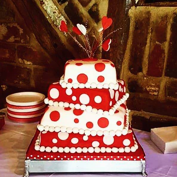 Going Dotty with Love 4 Tier Square 
